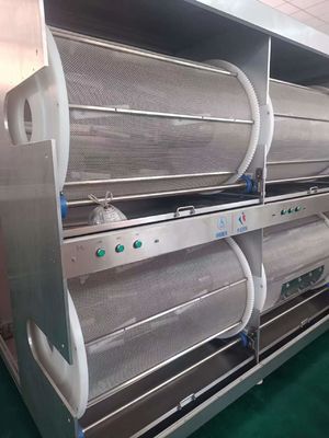 chất lượng  4 Section 290W Soft Capsule Tumbler Dryer with Rotating Cages 18-30rpm nhà máy sản xuất