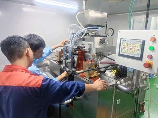 PLC Control Casting Drum Soft Capsule Machine với Stainless Steel Chrome Coating