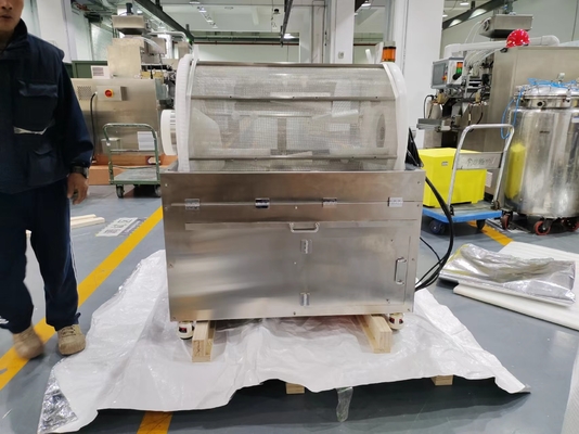 3 Nhóm Rotary Cage Soft Capsule Tumbler Dryer Với 50kg 4 Section Rotating Cage